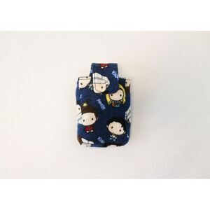 Small Friends Flannel Pouch Accessory Case with Belt Loop